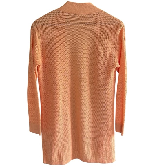 Chico’s Linen Blend Open Front Knit Cardigan Casual Resortwear Layering Size XS - Picture 7 of 14